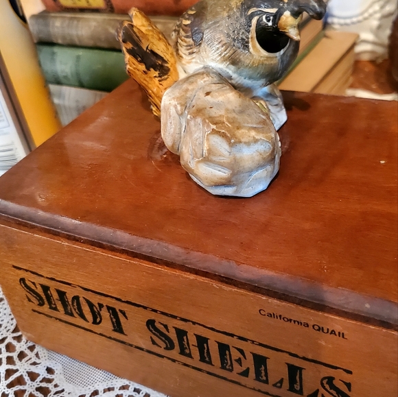 Men's Hunting Trinket/Jewelry box Jasco Ceramic California Quail Vintage - Picture 5 of 7